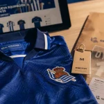 Maillot real sociedad domicile, extérieur et vintage, vue produit