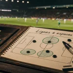 Comment regarder un match de football : lignes et espaces sur un carnet tactique