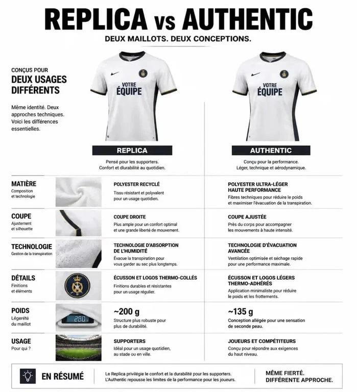 Comparatif technique maillot Italie Puma version Replica et Authentic