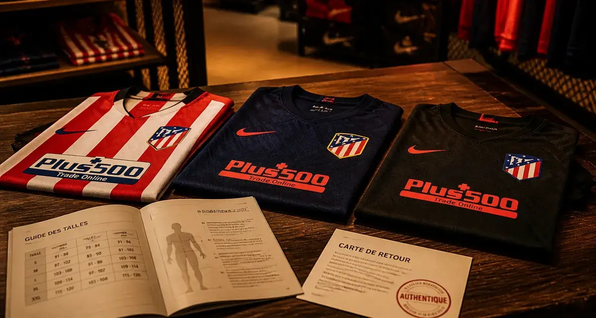 Maillot athletic bilbao officiel en boutique de sport, guide tailles ouvert