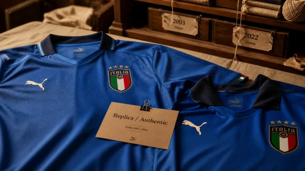 Maillot Italie Puma : 20 ans d&rsquo;innovation technique et de design iconique