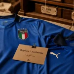 Maillot Italie Puma 2003–2022 : Replica vs Authentic (photo atelier)