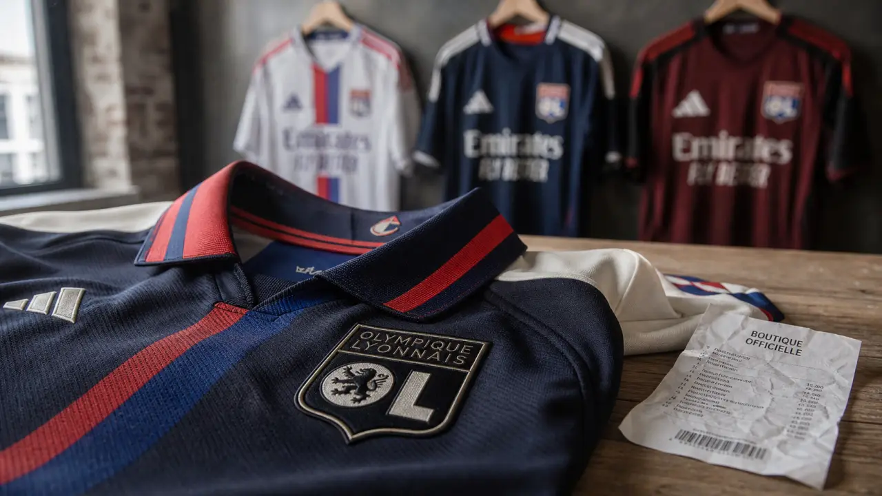 Nouveau maillot ol 26-27 domicile, extérieur et third sur établi