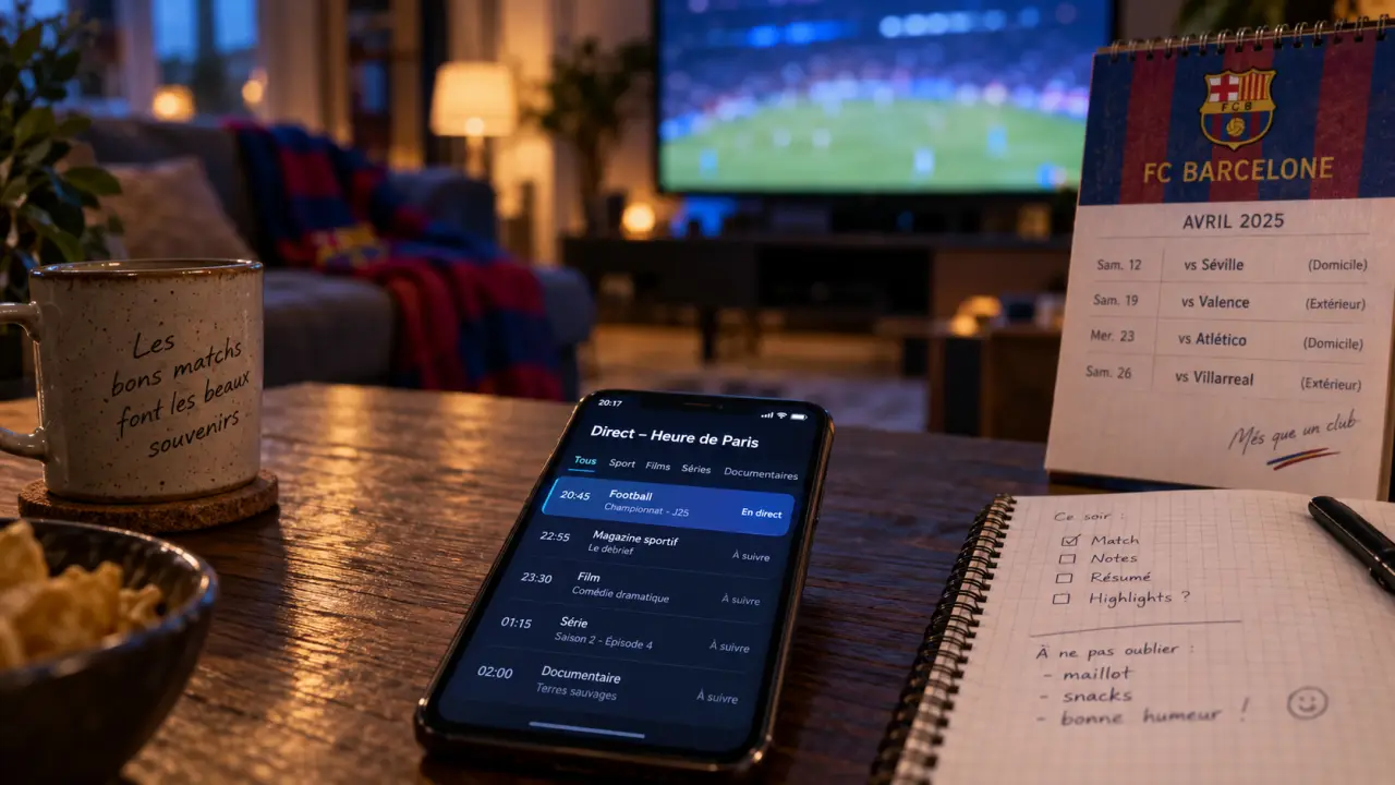 Match barça en direct : guide TV heure de Paris