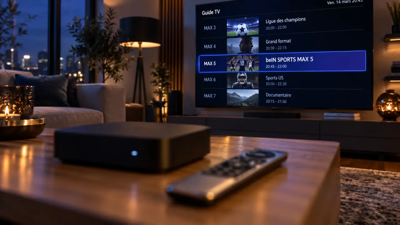 beIN sports 5 MAX 5 : canal selon votre opérateur