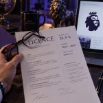 Logo premier league : tête de lion protégée par droits d’usage