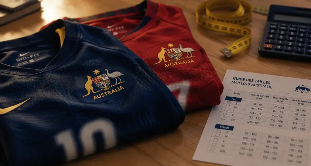 Maillot Australie football : Fan ou Match, choisissez selon votre usage