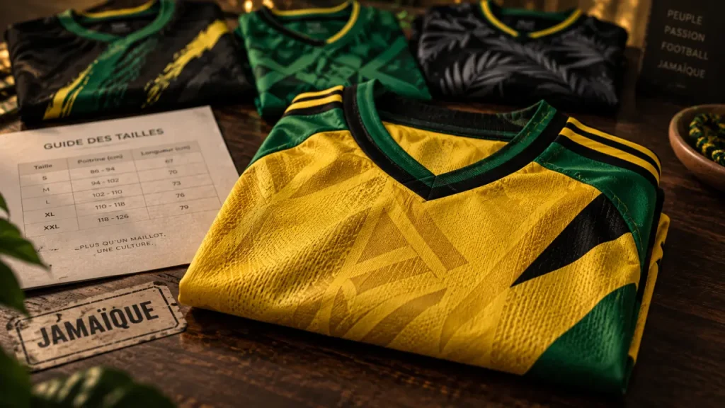 Maillot de football Jamaïque : domicile, extérieur ou third, choisissez selon votre usage