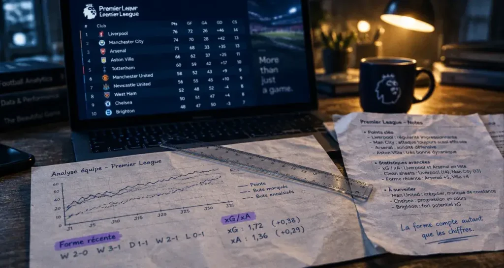 Stat Premier League : lire un classement sans se laisser piéger par les chiffres bruts